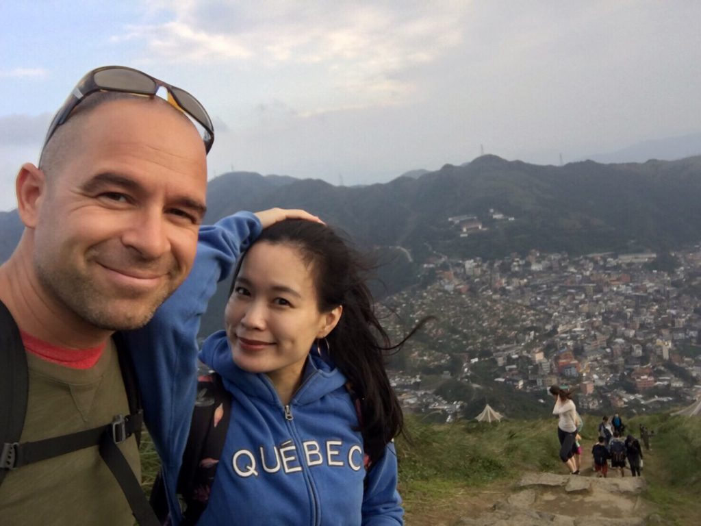 Ugo and his wife Ruby on a hike in Northern Taiwan.