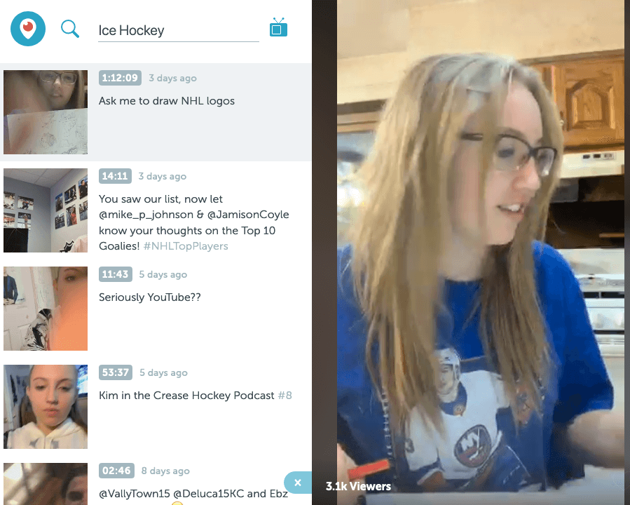 comment streaming on periscope app
