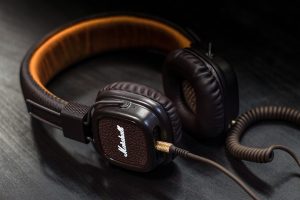 pair of over ear headphones for good work habits
