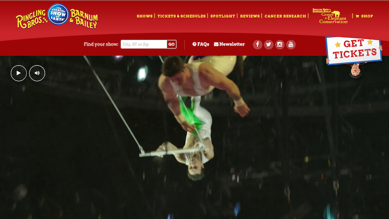 Ringling Bros and Barnum & Bailey website