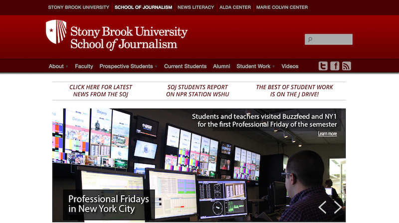 Stony Brook University Website