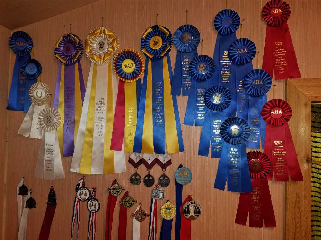 That's quite few awards for your homebrewing skills, Bobby!