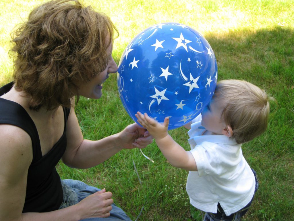 Lorelie with her grandson Nolan.