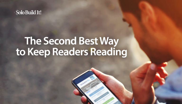 The Second Best Way to Keep Readers Reading