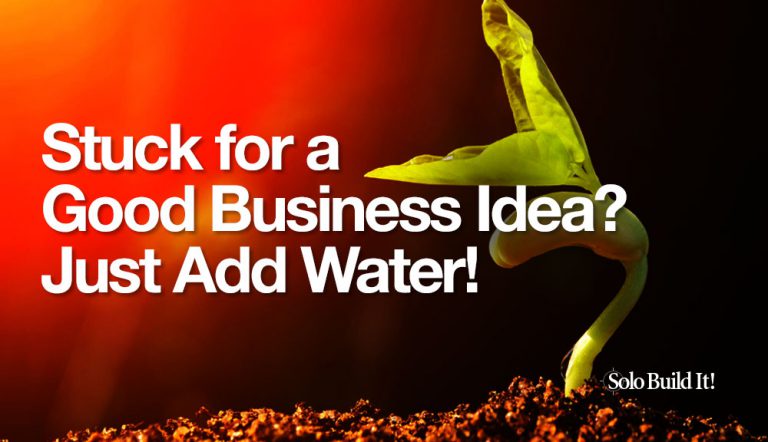 Stuck for a Good Business Idea? Just Add Water!