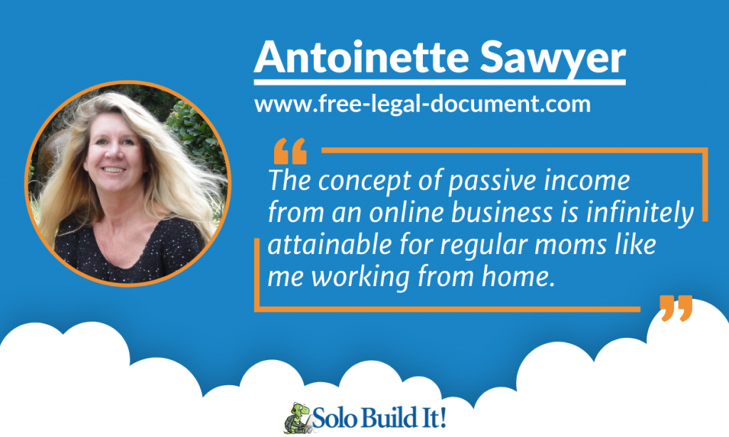 Passive Income Quote by Antoinette Sawyer