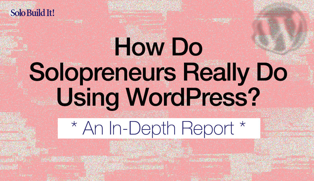 How Do Solopreneurs Really Do Using WordPress? An In-Depth Look.