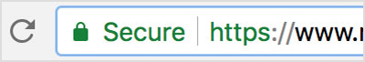 Make sure your site is secure