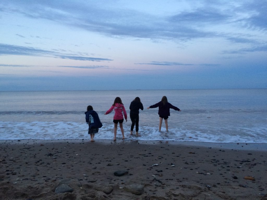 Precious family time at the beach.