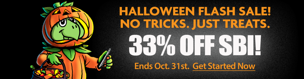 It's SBI! Halloween 33% Off Sale!