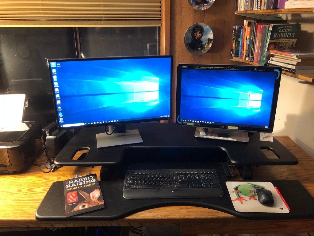 Karen's work-at-home desk.