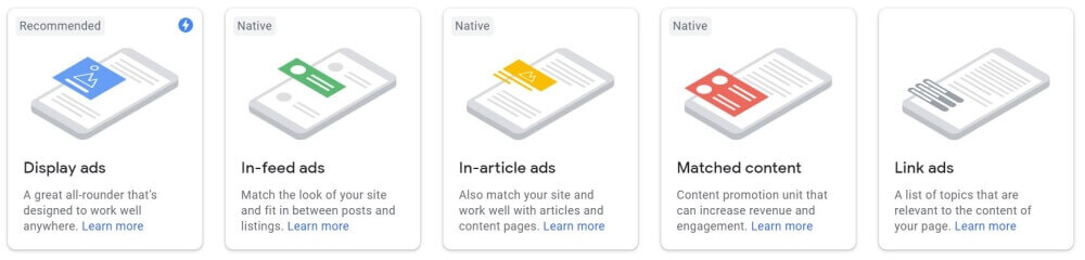 Google Adsense ad units
