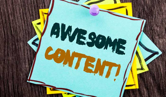 Create awesome content to monetize a blog