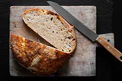 Sliced bread loaf 