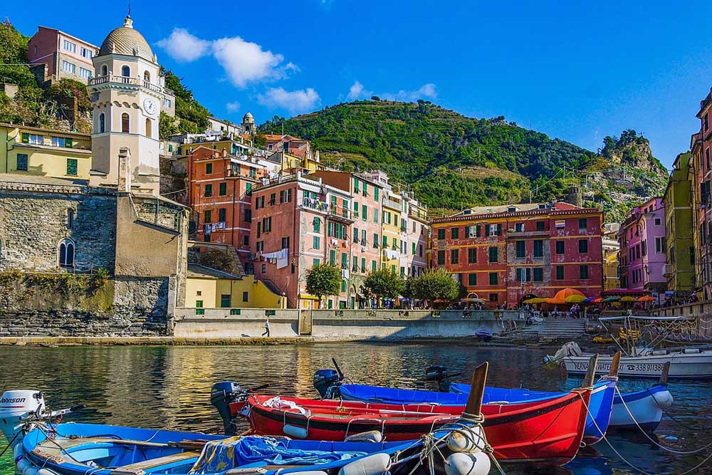 Picture taken for a travel business website of a small bay in Vernazza, Cinque Terre, Italy