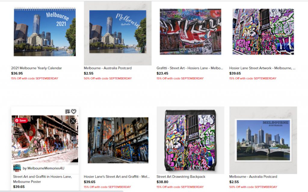 A Zazzle collection based on Melbourne, Australia