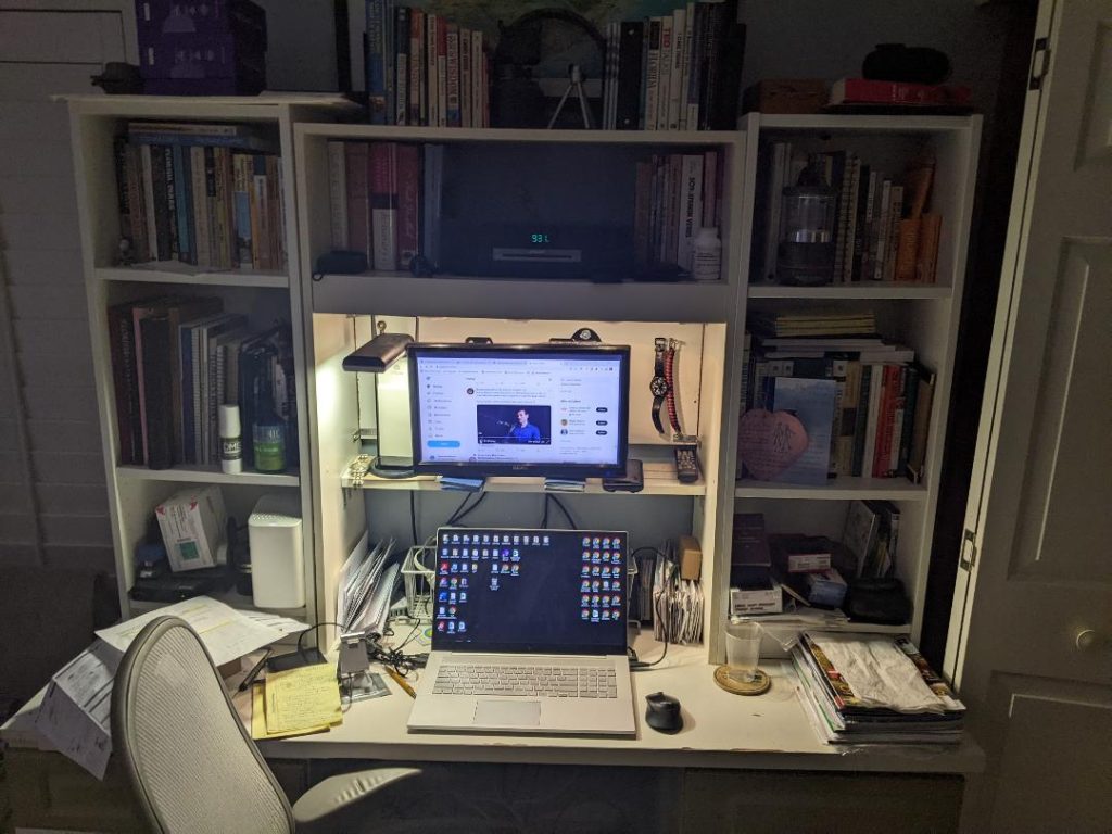 Mike Miller’s work station