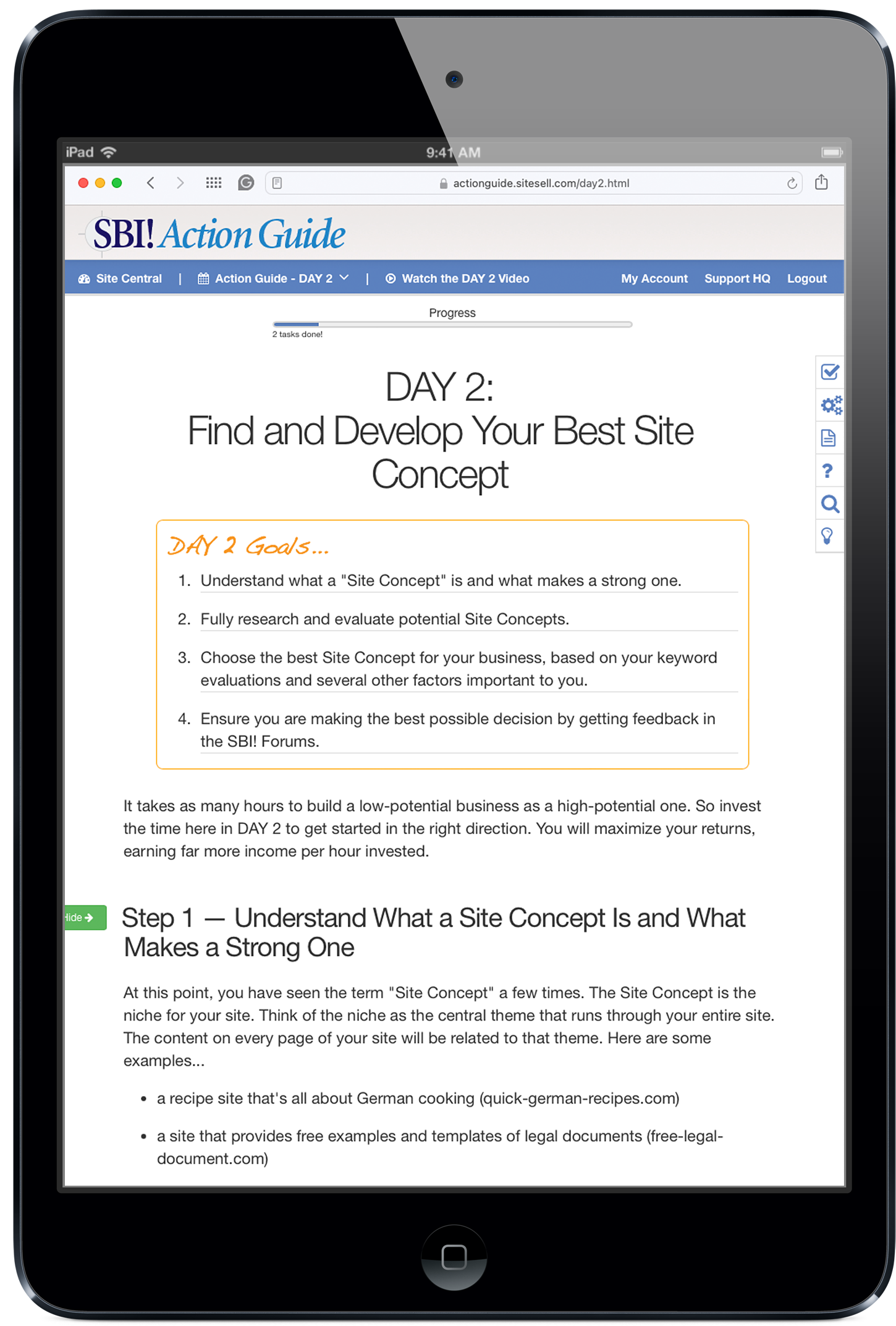 The Action Guide