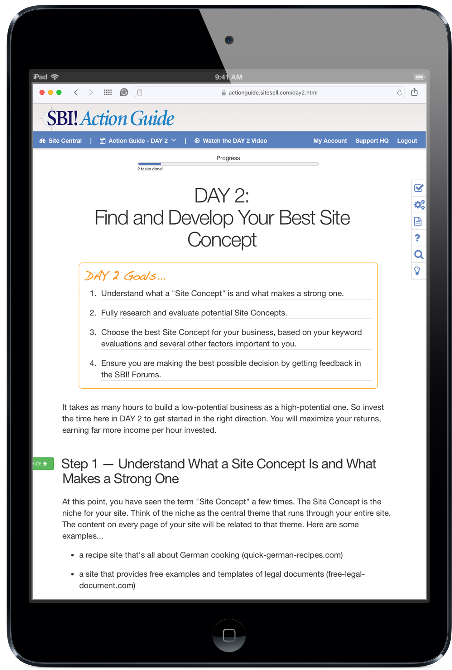 The Action Guide