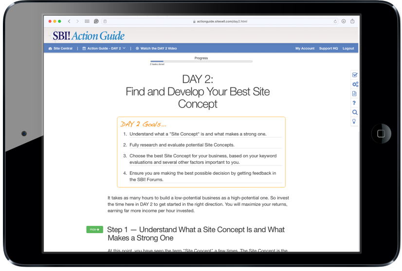 SBI! for WordPress Action Guide